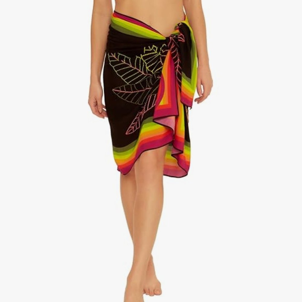 Trina Turk Rainforest Embroidered Pareo NWT